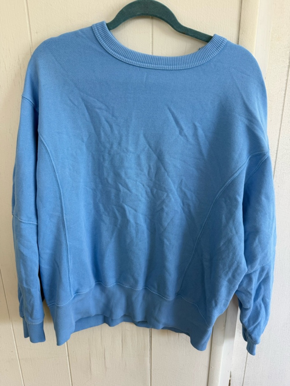 Aerie crew neck blue oversized sweatshirt size XXSMALL